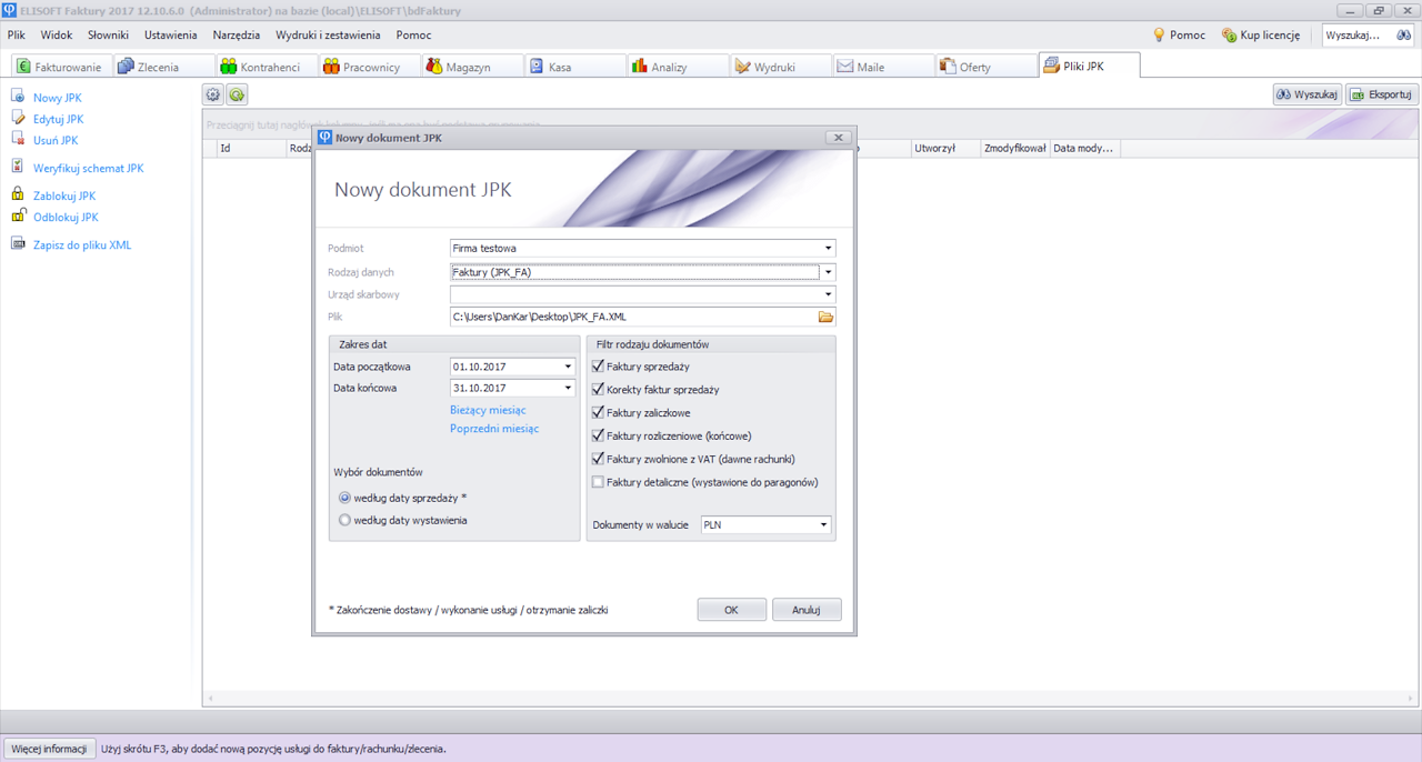 program ELISOFT Faktury 2022