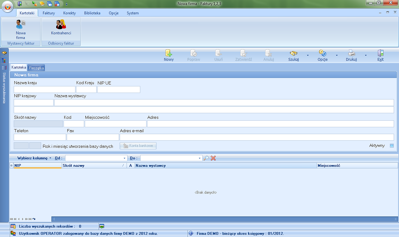 program Faktury 1,2,3