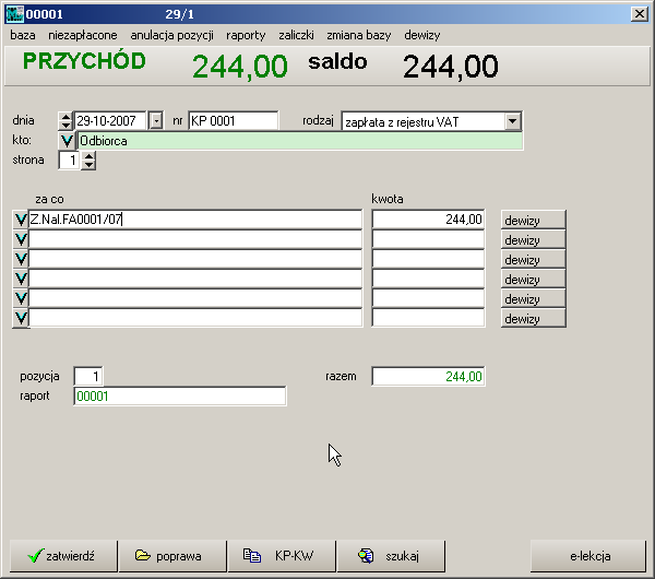 program Invoicer Madar